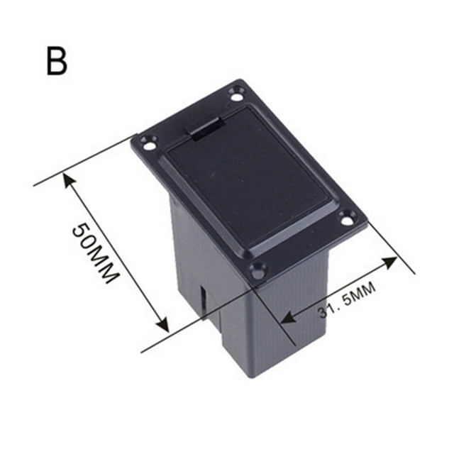 9V Battery Holder Box Compartment Cover Replacement For Acoustic Guitar Bass Active Pickup Connector Guitar Accessories