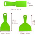 thumbnail image 2 of Plastic Putty Knife Set, Plastic Scraper Tool Paint Scrapers for Spackling, Wallpaper Scraper Plastic, 3 Different Size, Wallpaper Scraper Plastic, Spatula Scraper, Spackle Tools (3 Pack), 2 of 5