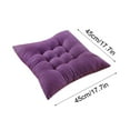 thumbnail image 2 of Solid Chair Pad Super Soft Thick Washable Square Seat Cushion Chair Cushions Seat Cushions Chair Pads for Kitchen Dining Room(17.7" × 17.7"), 2 of 15