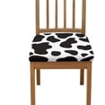 thumbnail image 2 of Cow Print Square Chair Cushion Cover for Dining Office Stain Resistant Chair Seat Slipcover Home Chair Accessories Stylish Upholstered Chair Seat Covers, 2 of 5