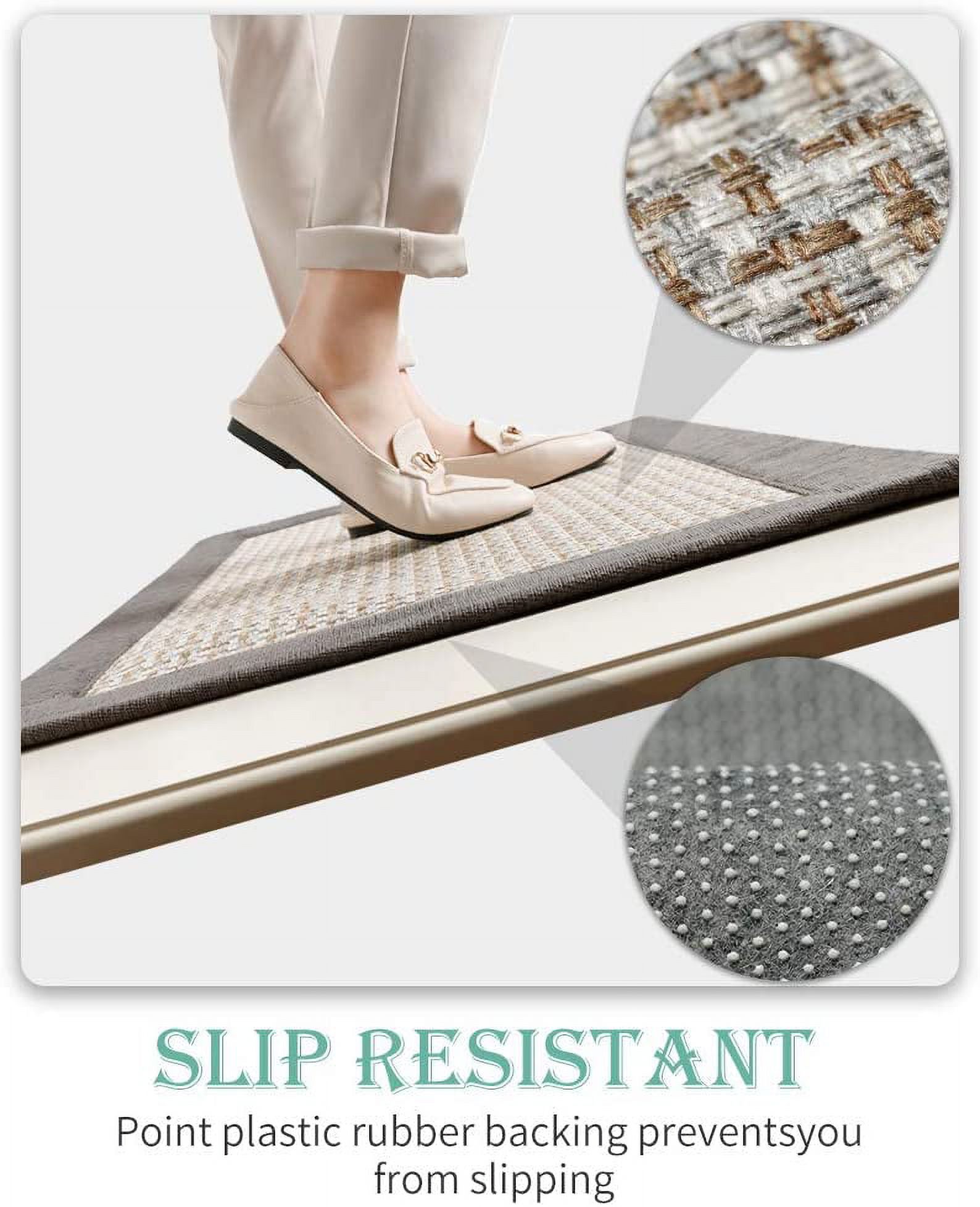 LEKEEPGO Tapis Cuisine Devant Evier 43x150cm, Antidérapant Et Lavable