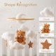 thumbnail image 4 of Móvil para cuna de bebé EERKEOD con oso de peluche de terciopelo para decoración de habitación infantil, 4 of 6