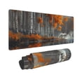 thumbnail image 2 of Pofeuu White Horse Autumn Birch Print Desk Mat for Keyboard and Mouse，Computer Desk Matt for Desktop，Large Mouse Pad for Desk，Desk Pads on Top of Desks 12x31.5in, 2 of 8