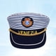 thumbnail image 2 of 1pc Sombrero de Capitán Marino Gorra de Rayas Azules Cosplay Sombrero de Capitán Adulto Estilo Manian para Adultos (Niños 54cm Ajustable), 2 of 5