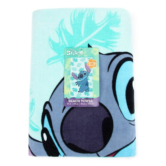 Licensed Character Kids Beach Towel, 36" x 64", Assorted Characters