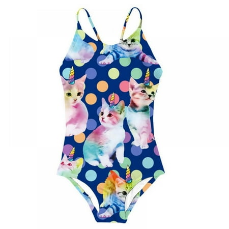 

AJZIOJIRO Kids Girls Floral Ruffle Bare shoulder 1-Piece Swimsuit Bathing Suits