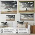 thumbnail image 4 of Designart "Monochrome Tree'S Solitude Bench" Meadow Canvas Prints, 4 of 7