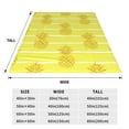 thumbnail image 5 of Bingfone Gold Pineapple Print Flannel Fleece Blanket Throw Blanket For Bed,Sofa,Couch,Travel,Camping(40"X30"), 5 of 9