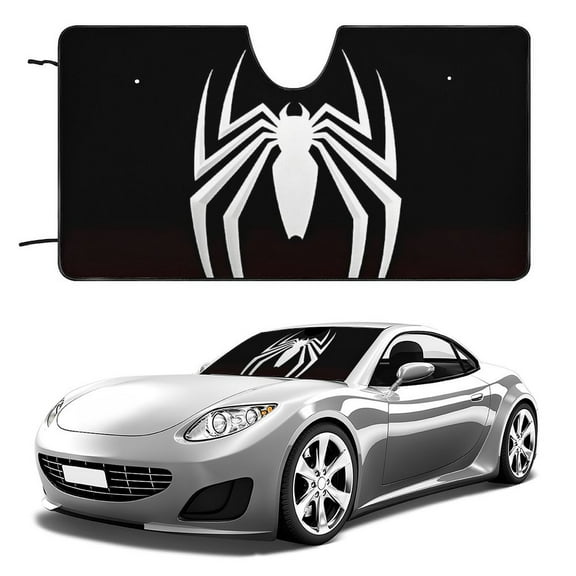 Custom Spiderman Car Truck and SUV Windshield Visor Car Visor Heat Protection All-in-One Windshield Visor UV Blocker Reflective Visor Foldable Easy Installation Keep Vehicle Cool 51"x28"