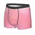 thumbnail image 2 of JUNZAN Sparkly Pink Glitter Mens Underwear Boxer Briefs for Men’s - Large, 2 of 9