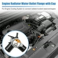 thumbnail image 3 of 25329-1R200/25330-1R000 Cuello de llenado del radiador del motor con tapa completamente sellada para Hyundai Accent Veloster 1.6L L4 2012-2017 Tubo de agua del cuello de llenado del refrigerante del radiador superior de plástico Unique Bargains carcasas del termostato del refrigerante del motor, 3 of 7