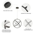 thumbnail image 4 of Modern LED Pendant Lights, Contemporary Dimmable Chandeliers, Adjustable Circle 3 Rings Ceiling light Fixture, Creative 4500K Pendant Light for Dining Room Living room Bedroom Kitchen Island Hall, 4 of 7