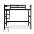 thumbnail image 3 of Your Zone Kiarah Full Size Loft Bed with Ladder, Black, 3 of 15