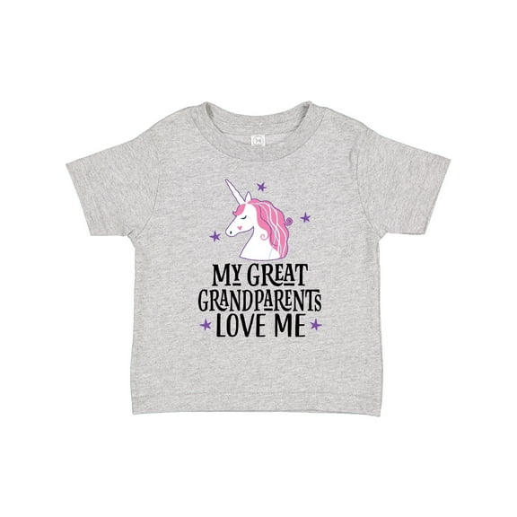 Inktastic My Great Grandparents Love Me Unicorn Girls Toddler T-Shirt