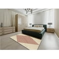thumbnail image 4 of Ahgly Company Indoor Square Patterned Wheat Beige Area Rugs, 5' Square, 4 of 6