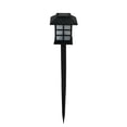 thumbnail image 2 of 11.25" Black Chinese Lanterns Solar Light with White LED Light and Lawn Stake, 2 of 2