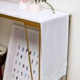 thumbnail image 1 of GFDYREE Linendo Hemstitch Linen Table Runner 14x72 Inches Long - White, 100% Pure Linen Fabric Tabletop Deco for Wedding,Party,Home, 1 of 4