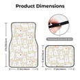 thumbnail image 5 of Fuzoiu White Rabbit Print Carpet Floor Mats for Car,Car Foot Mat Set,Universal Fit 4 Piece Mat Pad Set,Fits Most Cars Trucks Vans Sedans SUV Auto Carpet Mat Se, 5 of 7