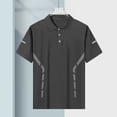 thumbnail image 5 of Golf Shirts for Men Big & Tall M-5X Plus Size Short Sleeve T-Shirts Mens Pullover Button Collared Stretchy Breathable Athletic Workout Tees Tops, 5 of 6