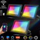 thumbnail image 2 of Foco LED inteligente Tuya Wifi para exteriores, 30 W, 50 W, 100 W, 220 V, luz cálida y fría cambiable de color RGB para Alexa y Google Home, 100 W, 2 of 5