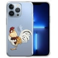 thumbnail image 1 of WIRESTER Soft TPU Clear Case Slim Protective Cover for Apple iPhone 13 Pro Max 6.7" 2021, Red White Dutch Bantam Chicken, 1 of 3