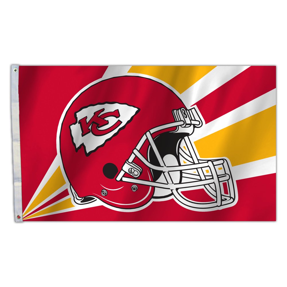 K.C. CHIEFS Helmet 3X5 Flag