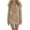 Khaki, variant on Women's Spring V-Neck Bodycon Dress, Long Sleeve Casual Solid Mini Dress, Stretchy Fitted Short Dress for Wedding Guest, Party, Evening Out
