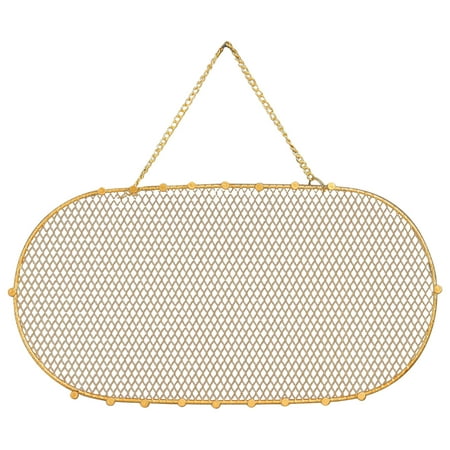 

Nhthy Gold Wall Hanger for Jewelry Storage Iron Art Wall Decoration with Hooks Metal Wall Decoration for Home Organization Minimalist Hat and Clothes Hanger Net. golden