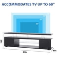 thumbnail image 6 of TV Stand for 70 Inch TV LED Gaming Entertainment Center Media Storage Console Table with Large Side Cabinet for Living Room Black, 6 of 13