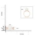 thumbnail image 4 of ANGARA Freshwater Cultured Pearl and Diamond Split Shank Ring in 14K Rose Gold for Women | June Birthstone, Birthday, Anniversary, Jewelry Gift for Women | Pearl Ring, 4 of 8
