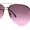 Gold Burgundy, variant on Mens Half Rim Double Bridge Tear Drop Pilot Metal Rim Sunglasses Silver Navy