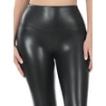 thumbnail image 3 of Zenana Women's High Rise Full Length Waist Band Faux Leather Tight Leggings, 3 of 5
