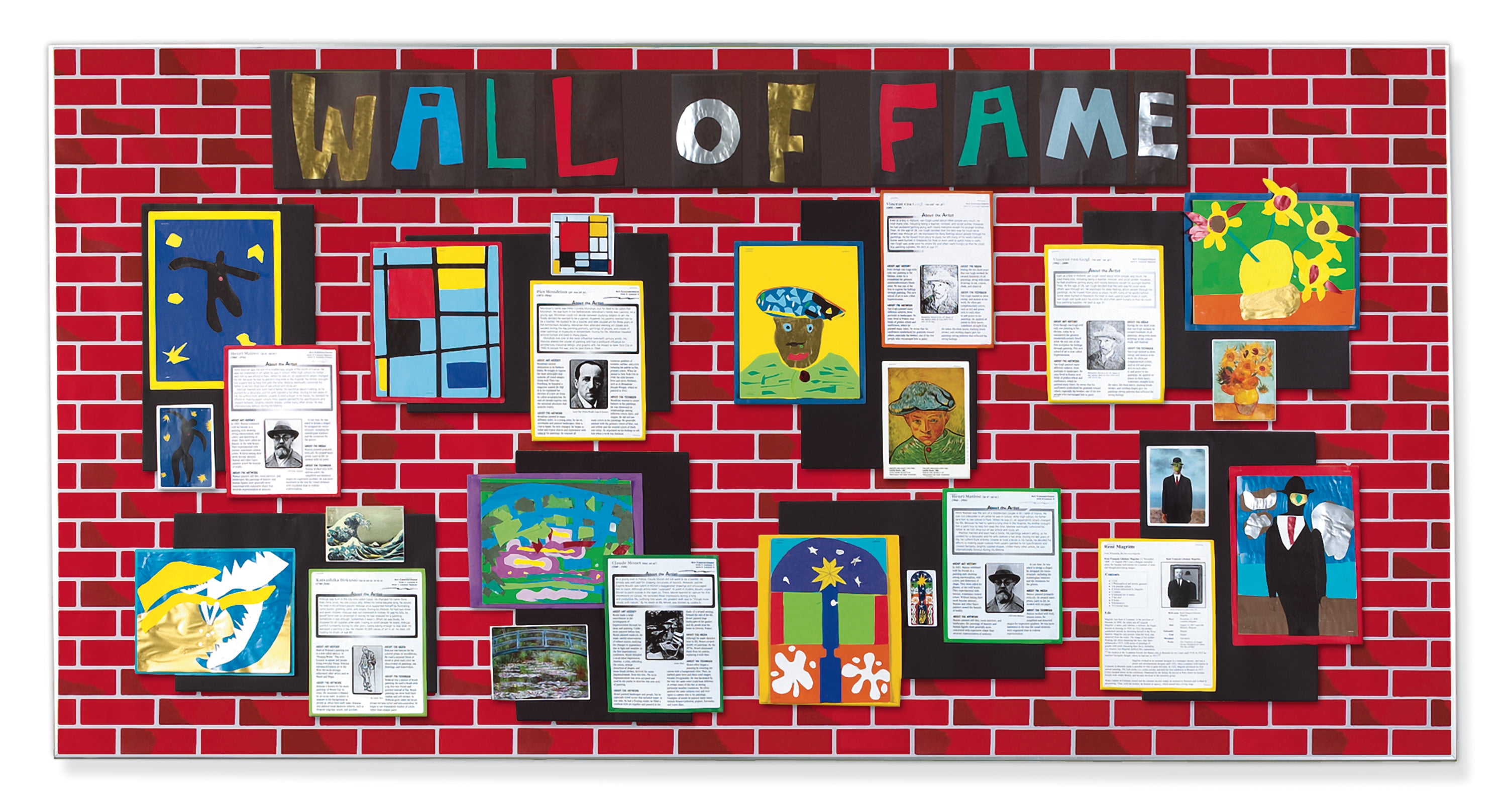 Fadeless Bulletin Board Art Paper, Two- Tone Brick, Red, 48 in x 50 ft roll, color fast, display