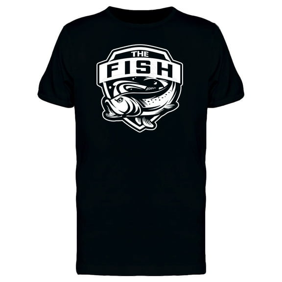 Fish Sports Logo T-Shirt Men -Image by Shutterstock, Male XX-Large