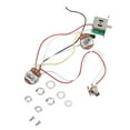 thumbnail image 2 of Guitar Wiring Harness Set, Wiring Harness Kit, Low-noise 3 Way 12pcs Prewired Easy To Install, Pickups Maintenance Electric Guitars For Switch Connection, 2 of 8