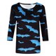 thumbnail image 4 of Camisas Para Mujer Camisetas de Gran Tamaño Mangas 3/4 Moda Impreso Camiseta Suelta Blusa de Longitud Media Cuello Redondo Tops Casuales Odeerbi ODB134010, 4 of 5