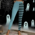 thumbnail image 5 of Frostluinai High Waist Leggings for Women Halloween Striped Yoga Workout Leggings Stretch Slim Fit Color Block Gym Tight Leggings, 5 of 10
