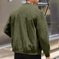 thumbnail image 3 of Wancir Men's Bomber Jacket Casual Windbreaker Flight Coat Zip Up Textured Jacket with Pocket, 3 of 8