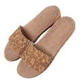 thumbnail image 3 of B91xZ Summer Flat Slide Sandals for Womens Non Slip Quick Drying Shower Slides Bathroom Sandals,Coffee 11, 3 of 5