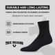 thumbnail image 3 of Pack de 12 calcetines True Religion Mid Crew para hombre, tallas 8-12, 3 of 7