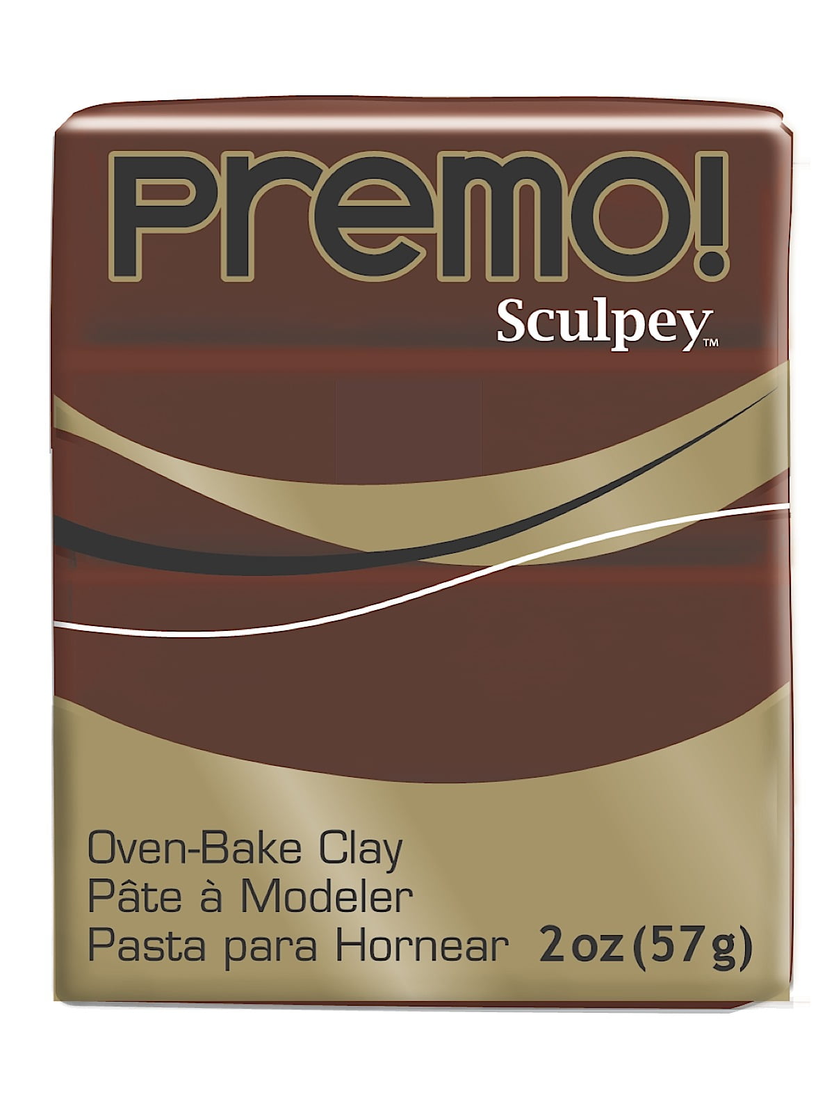 Premo Premium Polymer Clay burnt umber, 2 oz. (pack of 5)