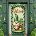 thumbnail image 6 of Green Theme Welcome Banner Clover Pattern Leprechaun Backdrop Gold Accent Leprechaun Design Celebration Banner for St. Patrick's Day Party Festival Pub Celebration, 6 of 9