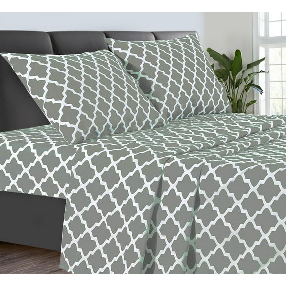 Microfiber Comfort Bed Sheet Set 1800 Count 4 Piece Deep Pocket Soft Bed Sheets