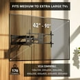 thumbnail image 5 of Mount-It! Full Motion Dual Arm TV Wall Mount with Extra Long 36" Extension , Fits 40" to 90" Tv's, Capacity 176 Lbs., 5 of 14