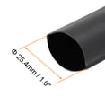 thumbnail image 2 of Tubos termocontraíbles Uxcell de 1" (25 mm) de diámetro, 1.65" de ancho plano, tubo retráctil con una tasa de 3:1, funda de cable de 1 m - Negro, 2 of 6