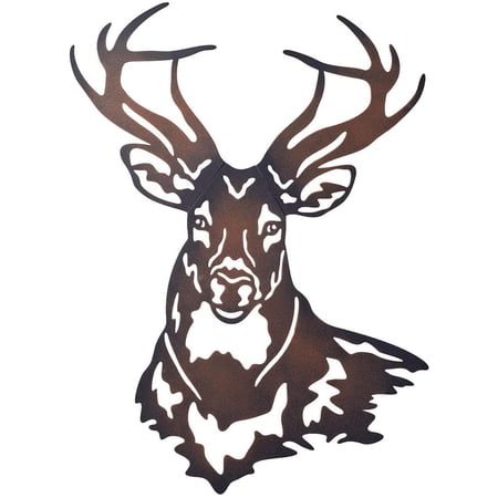 Collections Etc Deer Metal Wall Art Sculpture With Rustic Cabin Decor Finish Walmart Canada