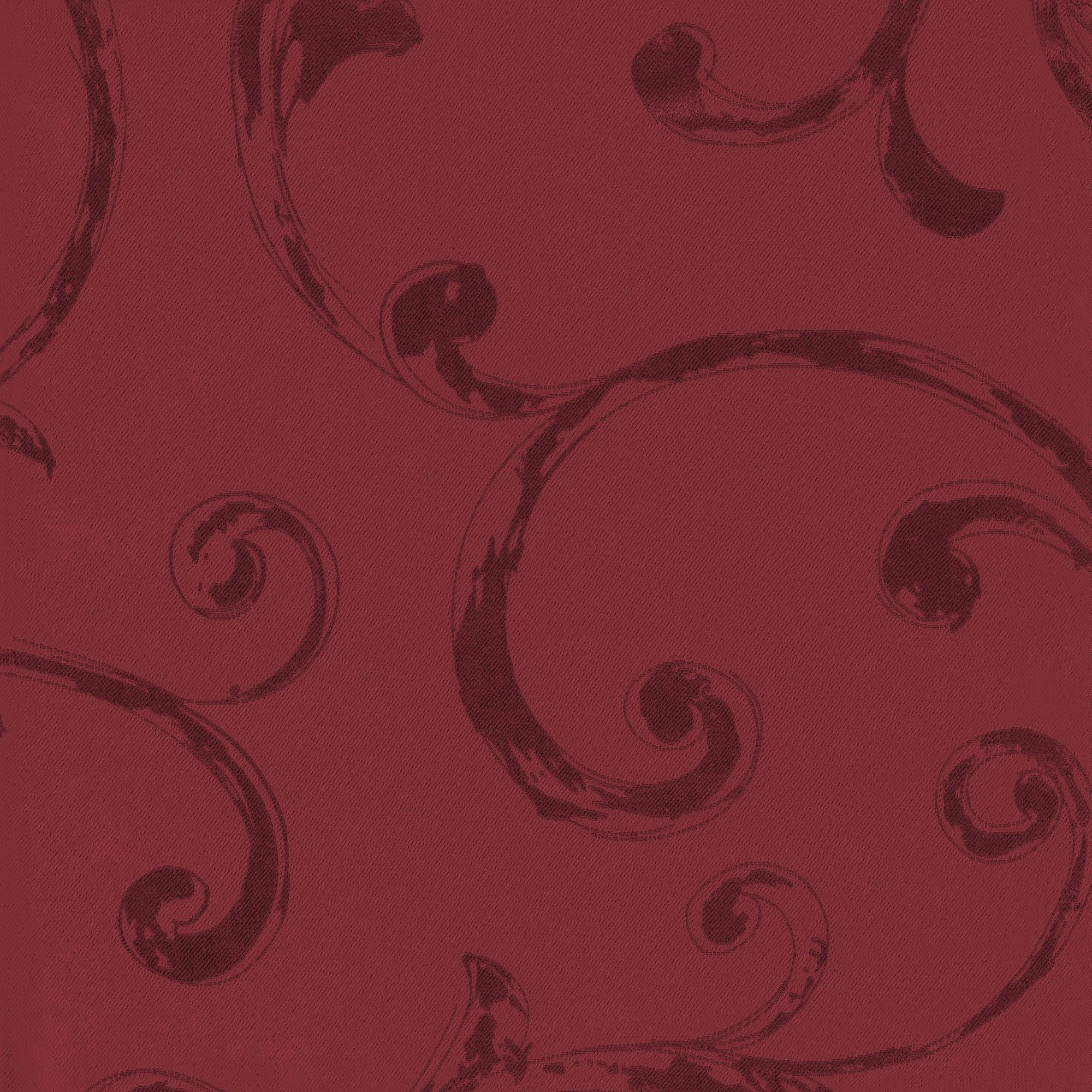 Elrene Home Fashions Mia Beaded Scallop Valance, Rouge, 52" x 19"