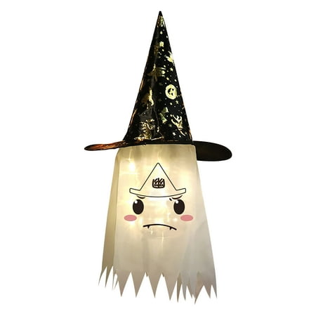 

Fjofpr Halloween Luminous Witch Hat Phantom Halloween Costume Party Decorative Pendant Hot