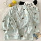 thumbnail image 1 of Conjunto de ropa de dormir de tres piezas de algodón de nube de verano para mujer, ropa bonita de manga corta para el hogar, camisón suave y cómodo y transpirable, 1 of 5