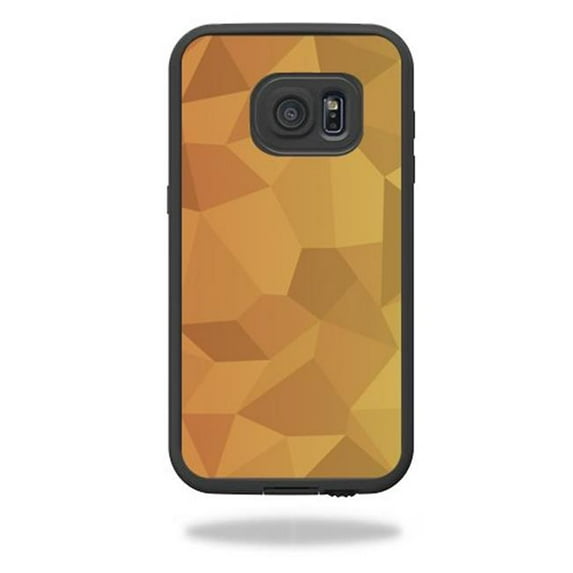 MightySkins LIFSGS7-R Orange Polygon Skin for Lifeproof Samsung Galaxy S7 Case Fre Wrap Cover Sticker - Red Orange Polygon